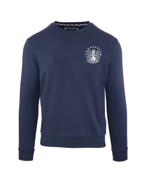 Aquascutum Aldis Brösttryck Mörkblå Tröja