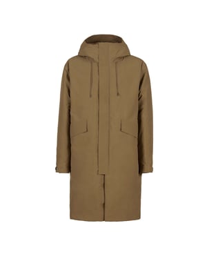 Men's C.P. Company Micro Hooded Down Parka Jacket in Beige