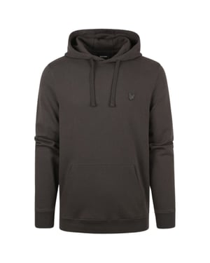 Lyle & Scott Tonal Eagle Logo Gunmetal Grey Pull-over Hoodie