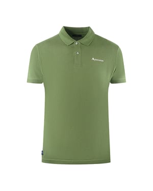 Aquascutum Brand Logo Plain Army Green Polo Shirt