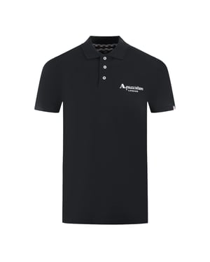 Aquascutum London Classic Svart Polotröja