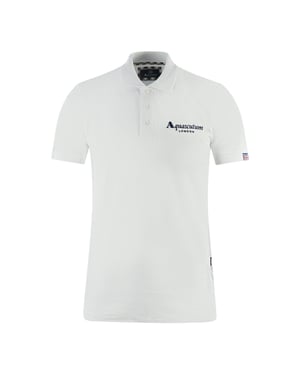 Aquascutum London Klassisk vit pikétröja