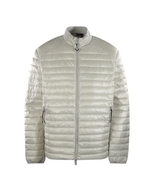 Belstaff Airframe Moonbeam White Shiny Down Fylld Jacka