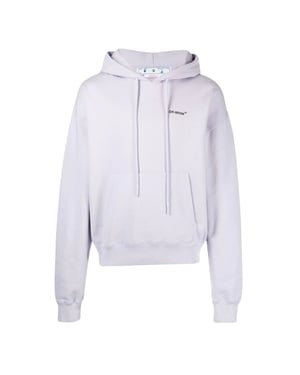Off-White Caravaggio Arrow Over Dusty Lilac Purple Hoodie