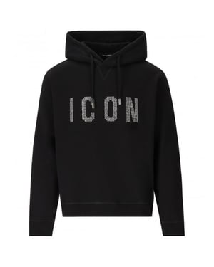 Dsquared2 Dubbade Icon Logo Svart Luvtröja¬†
