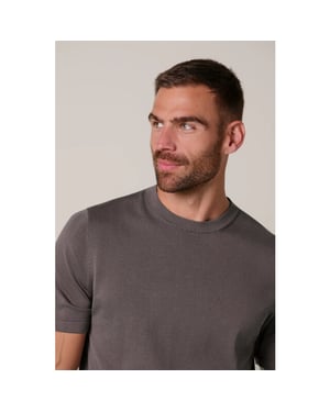 Profuomo Ppxt30005g t-shirt crew neck short sleeve purple