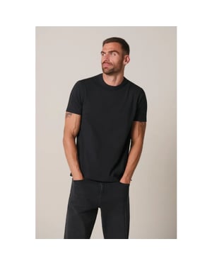 Profuomo Ppxt30001a t-shirt crew neck short sleeve black