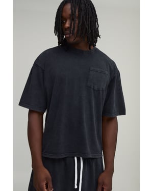 Tall Essential Washed Oversized Boxy Front Pocket T-Shirt