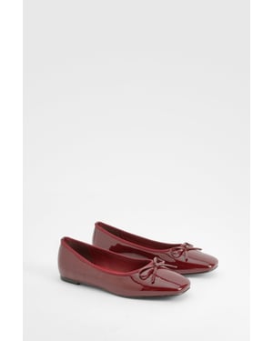 Bow Square Toe Ballerina