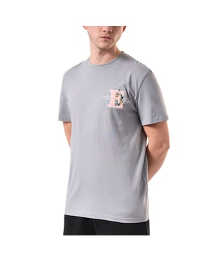 Weekend Offender Mens T Shirt Ryder Graphic Summer Short Sleeve T Shirt Grey New