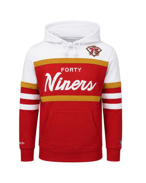 Mitchell & Ness NFL San Francisco 49ers Jerry Rice Anniversary Mens Red Hoodie