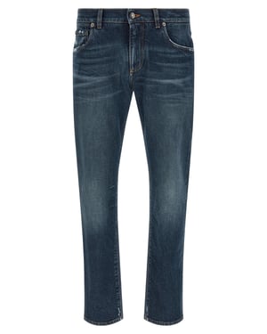 Dolce & Gabbana Blå Bomullsjeans Denim