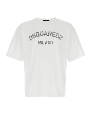 Dsquared² Witte Katoenen T-Shirt
