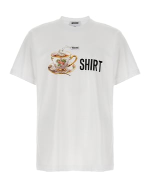 Moschino Witte Katoenen T-Shirt