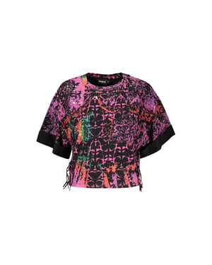 Desigual Viola Bomull T-shirt för kvinnor
