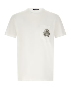 Dolce & Gabbana Witte Katoenen T-Shirt