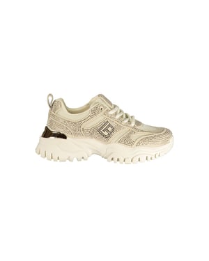 Laura Biagiotti Beigekleurige Polyurethaan Dames Sneaker