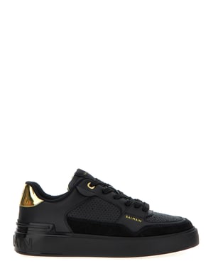 Balmain Svarta Kalvskinnssneakers