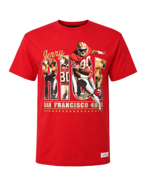 Mitchell & Ness NFL San Francisco 49ers Jerry Rice Mens Red T-Shirt