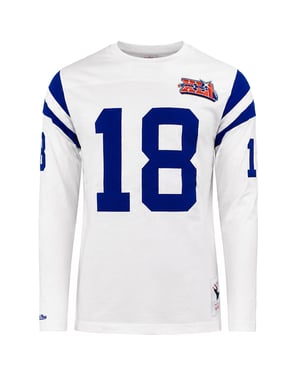 Mitchell & Ness NFL Indiana Colts #18 Manning Mens White Top