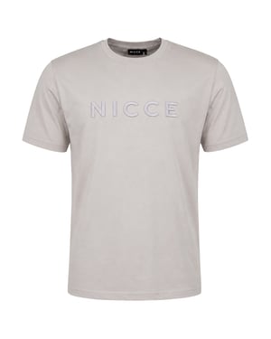 Nicce Mercury Mens Stone Grey T-Shirt