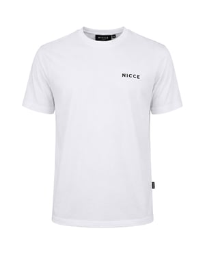Nicce Chest Logo Mens White T-Shirt
