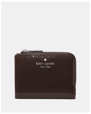 Shiny Leather Small L-Zip Wallet
