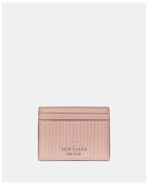 Shiny Quilted Small Slim Card Holder