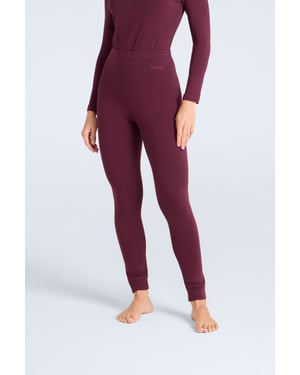 'Blaze' Women's Thermal Leggings Warm Cosy Base Layer Bottoms Burgundy