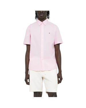 TOMMY HILFIGER Mens Shirt Oxford Lightweight Short Sleeve Regular Fit Summer NEW