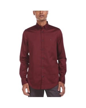 TOMMY HILFIGER Mens Shirts Regular Fit Oxford Long Sleeve Casual Cotton Formal