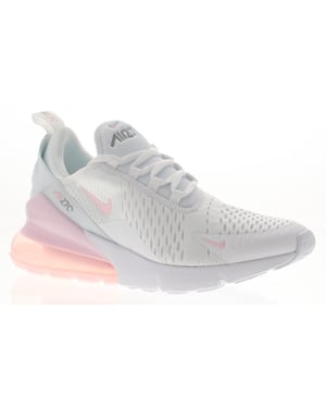 Nike Girls Trainers Air Max 270 Gs Lace Up white pink