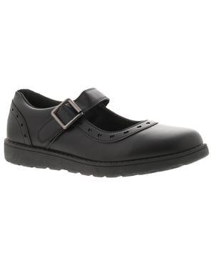 Princess Stardust Girls School Shoes Starry Touch Fastening black
