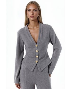 Cotton-Blend Cardigan