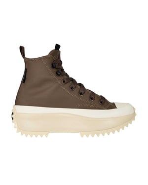 Converse CL Run Star Hike leren hoge sportschoenen voor dames (Truffelbruin)