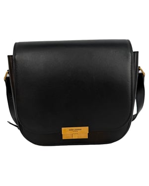 Saint Laurent Small Betty Satchel tas in zwart leer