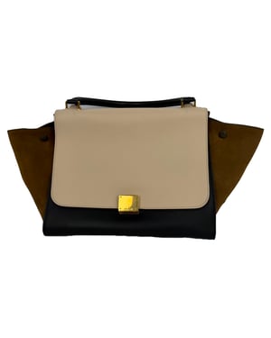Celine Medium Trapeze Bag in Multicolor Leather