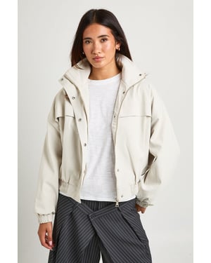Funnel Neck Bomber Jacket