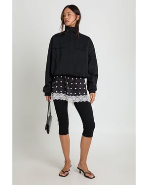 Tall Funnel Neck Bomber Jacket