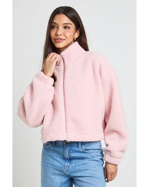 High Neck Teddy Jacket