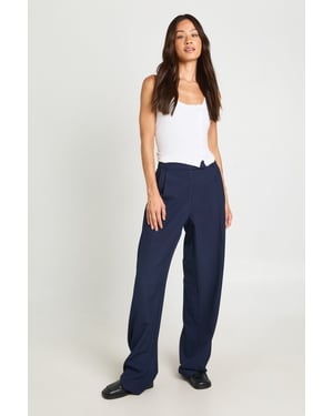 Tall Boohoo Basics Tailored Wide Leg Trouser