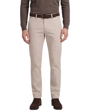 Pantalon Gardeur beige normale fit flatfront model