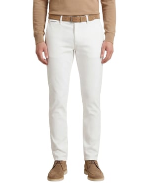Alberto Pantalon wit slim fit Rob-o