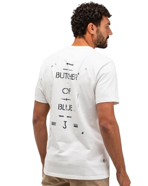 shirt wit effen katoen Butcher of blue