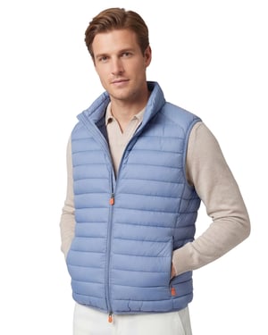Blauwe bodywarmer gewatteerd Save The Duck