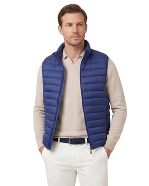 Blauw gewatteerde bodywarmer Save The Duck normale fit