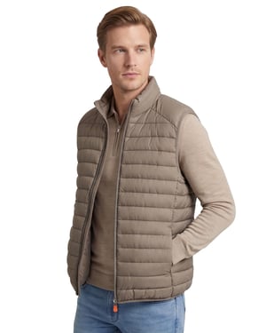 Khaki gewatteerde bodywarmer Save The Duck
