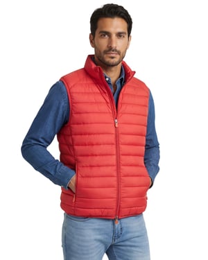 Rode gewatteerde bodywarmer Save The Duck