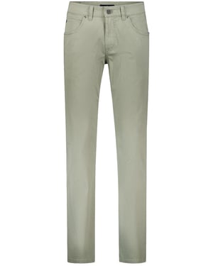 Gardeur pantalon 5-pocket groen normale fit katoen