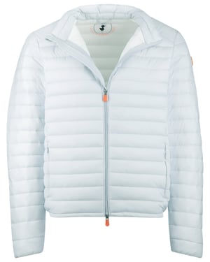 Ijsblauw zomerjas Save the Duck gewatteerd nylon